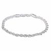 Bracciale Intrecciato in Argento Placcato Moda per Coppia Gioielli da Festa Regalo di Fidanzamento