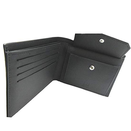 Dunhill Herren Signature 4 Kartenfächer & Münzfach Geldbörse Bifold Wallet, Schwarz, DU21R2320LT 001
