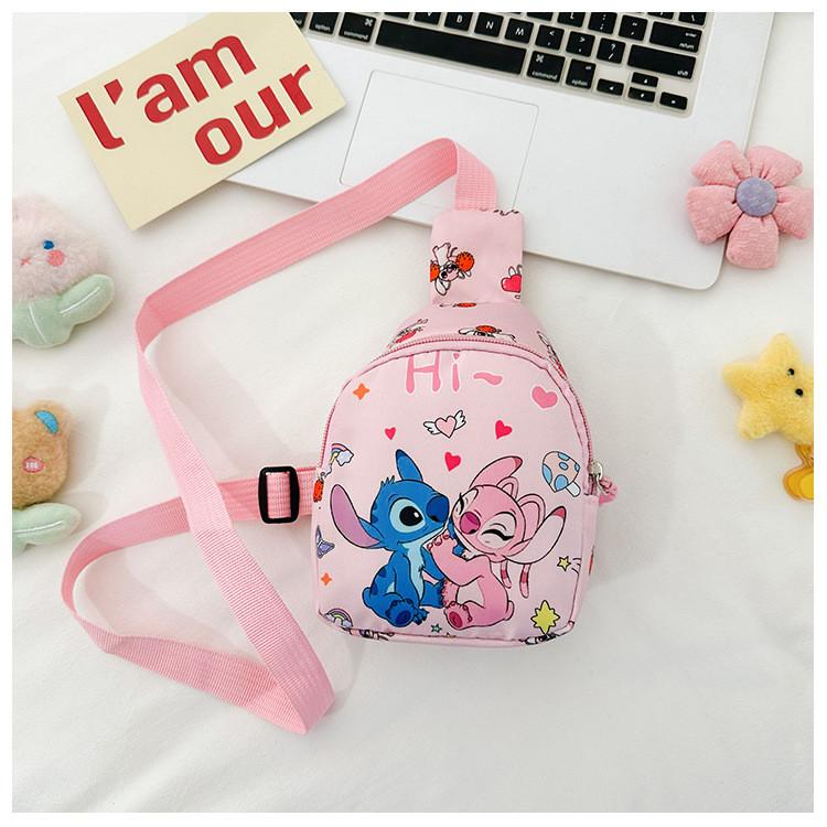 Hello Kitty Kids Crossbody Bag Lightweight Nylon Chest Pack For Daily Essentials Unisex Design