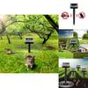 Kein IP Solar Schädlingsbekämpfer Elektronischer Ultraschall Nager- und Vogelabwehrer für Garten und Rasen