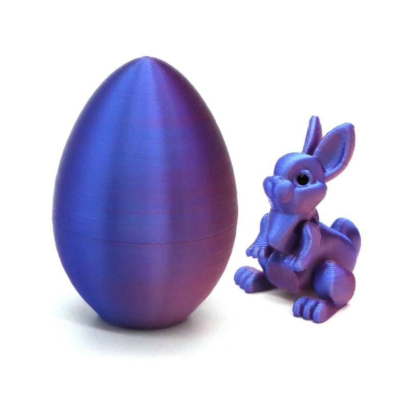 Easter Rabbit Mini Bunny Home Desktop Ornament  3D Printed Rabbit Eggs Ornament Animal Model Ehappy Easter Day Kids Party Gift