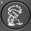 Waterproof Sticker Car Funny Naughty Boy Pees Car Rear Windshield Door Tank Lid Sticker Decal