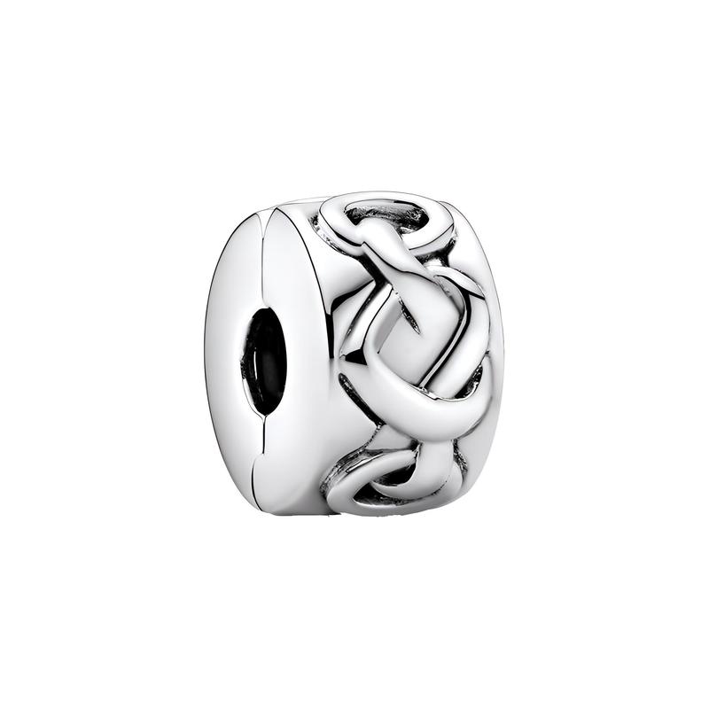 Pandora Intertwined Heart Clip Other Accessories Women s Silver 798035 серебряный