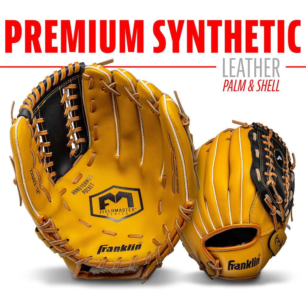 Franklin Sports Field Master 30cm Importiert von Baseball/Softball Handschuh, Infield/Outfield, Rechtshänder,