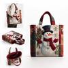 Women's Christmas Digital Print Shoulder Bag, Fashionable Vertical Handbag, Small (S) Size 4033cm