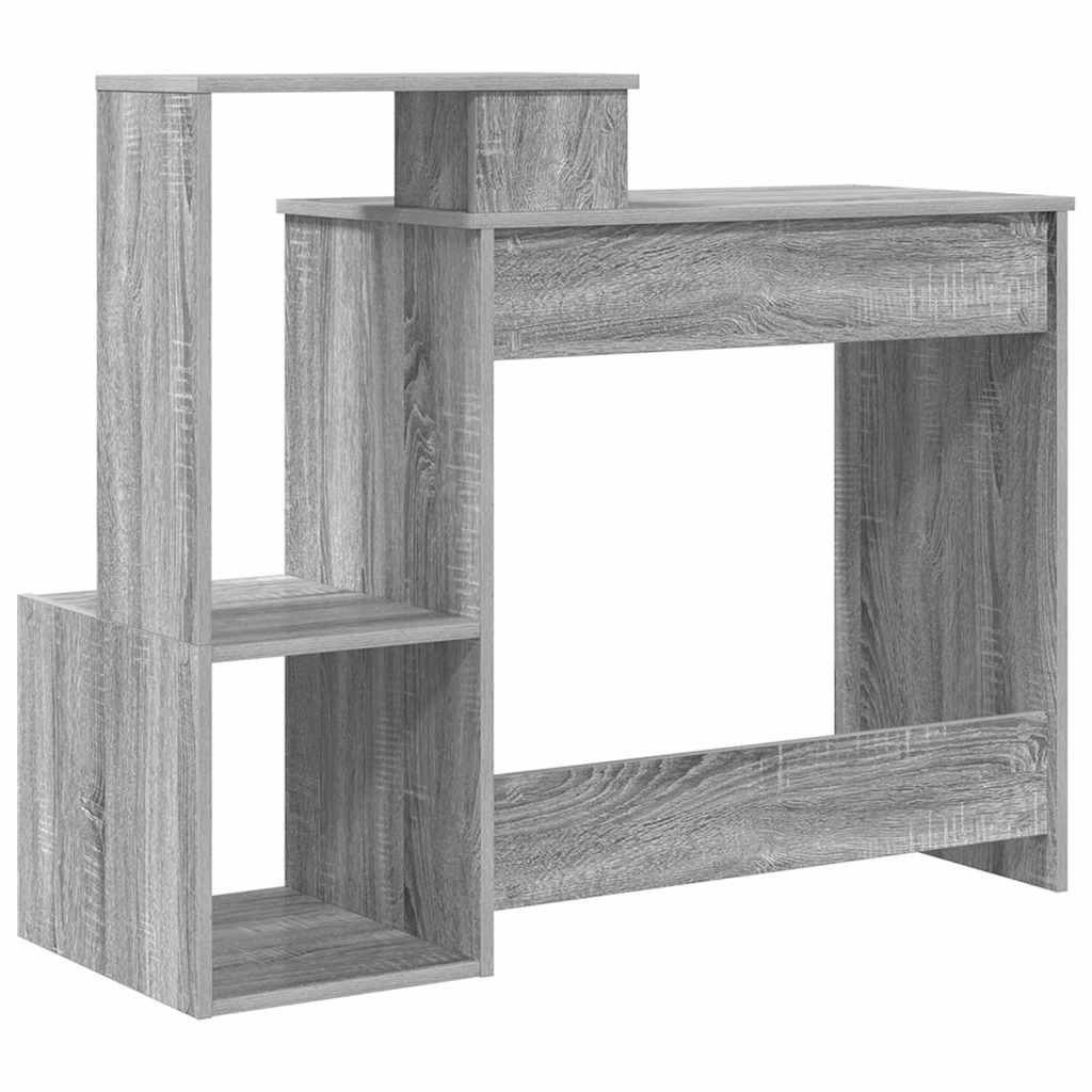 Desk Grey Sonoma 106 X 41 X 88.5 Cm Engineered Wood