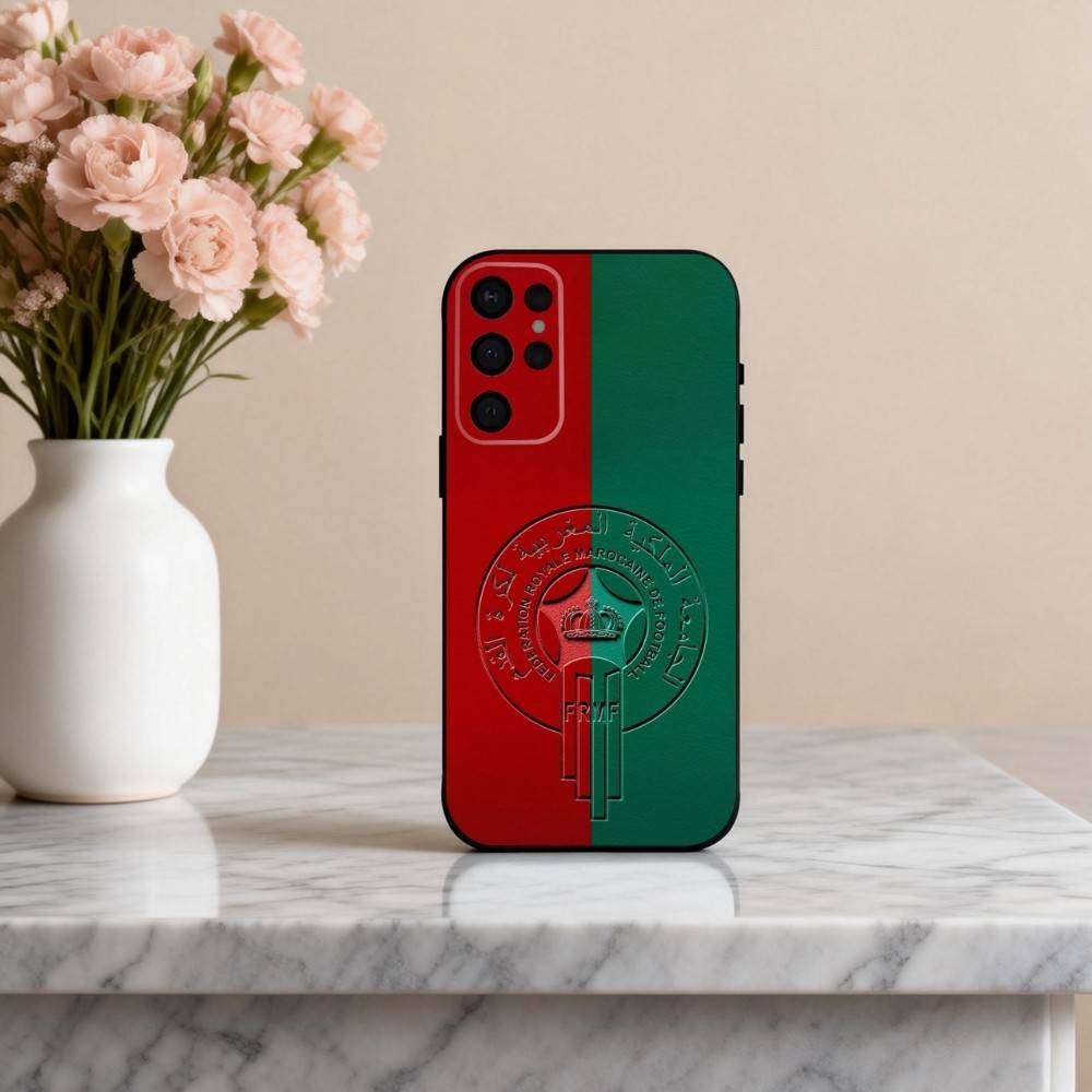 M-Maroc-C M-Morocco F-Flag Phone Case For Samsung S25,24,23,22,30,21,10,9,Ultra,Plus,Lite,FE,4,5 G Soft Black Case
