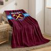 West Ham United Blanket Design print blanket soft and cozy perfect for the living room bed sofa or a nap,gift