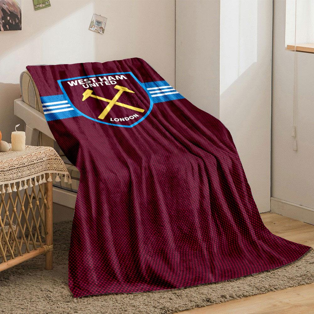 West Ham United Blanket Design print blanket soft and cozy perfect for the living room bed sofa or a nap,gift