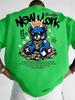 American Unisexs new summer Cool Bear Letter wealth print micro elastic breathable round neck Tshirt outdoor street style top