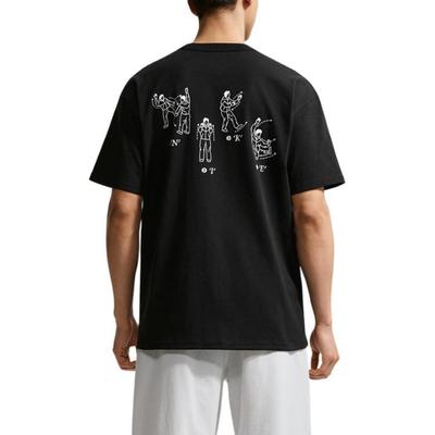 T Shirts Men's Black Crew Neck Moderate IV2641-010