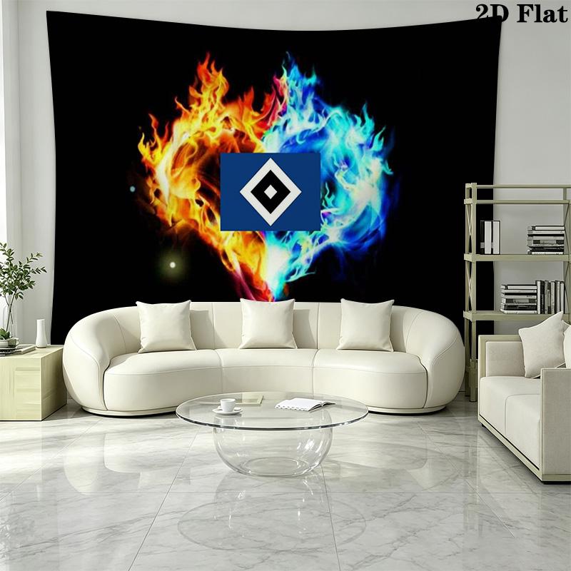 Hsv bilder Wall Tapestry Aesthetic Wall Hanging Printed Fabric Blanket Decorative Tapestries for Bedroom Living Room Home Decor