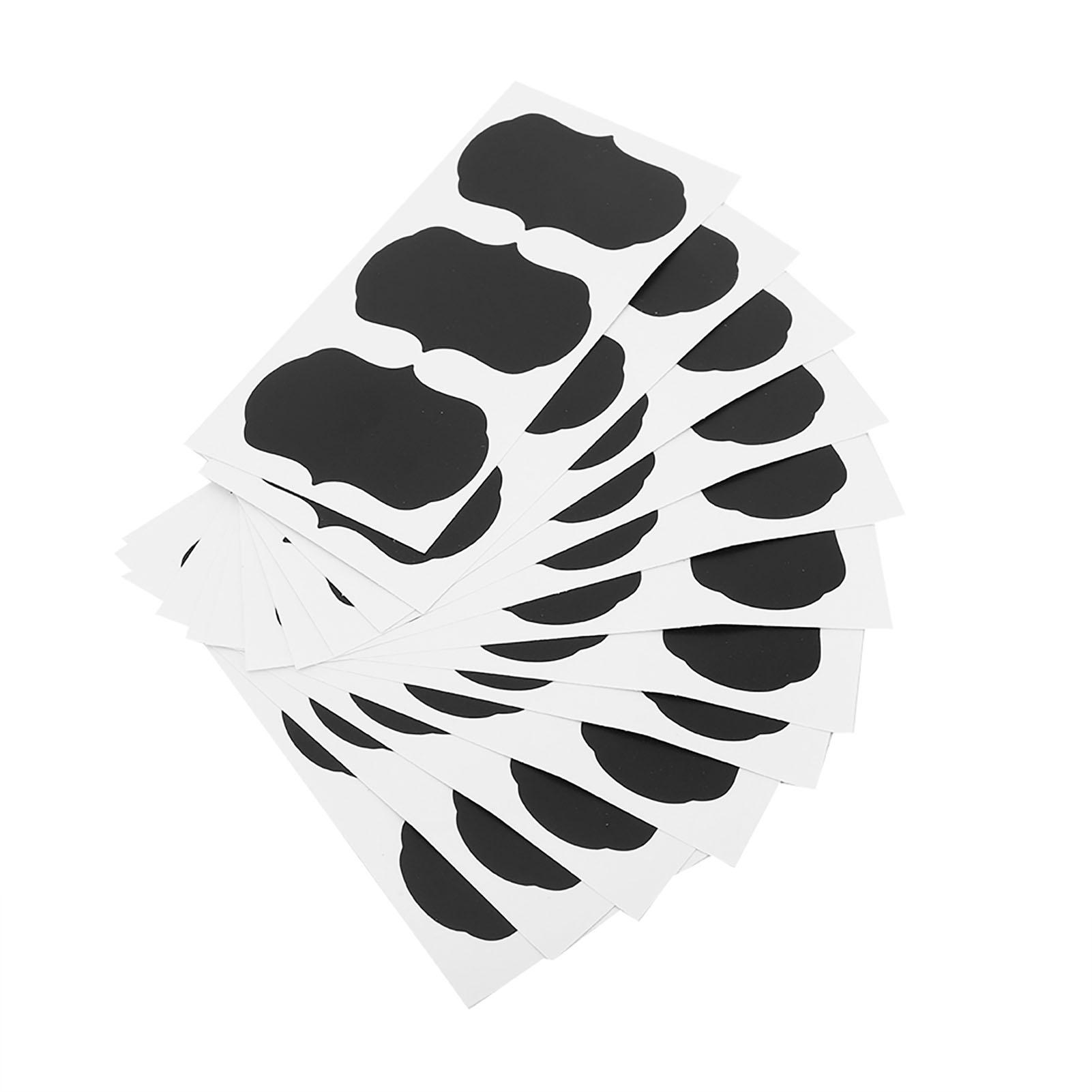 

36 Pcs Set Slate Sticker Kitchen Jars Bottle Organizer Labels Tag Chalkboard Stickers