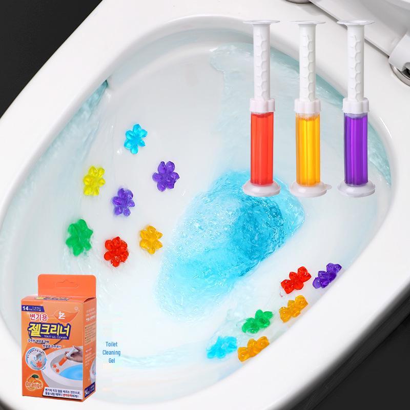 Floral Gel Toilet Cleaner: Fresh Scent Odor Remover & Descaler