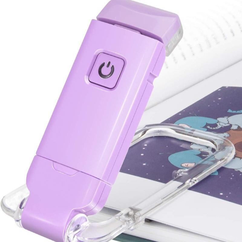 Mini Light Reading Clip Light LED Small Night Light USB Charging Adjustable Brightness Eye Protection Portable