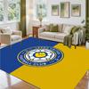 Leeds United Football Design Crystal Velvet Rug Soft Decorative Mat for Bedroom Entrance