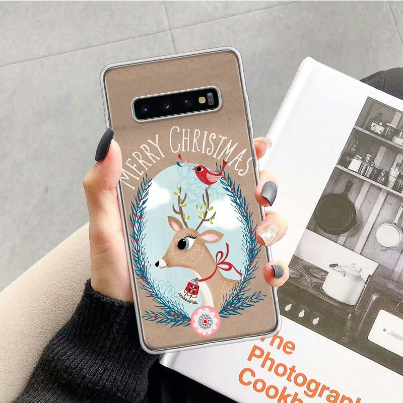 

Merry Christmas gift Happy new Year cute Phone Case For Samsung Galaxy S26 Ultra S23 S24 S25 Edge S20 FE S21 S22 Plus Soft Print Samsung S23 FE