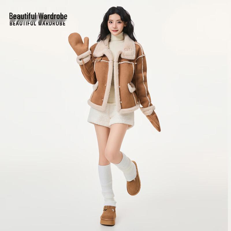 BEAUTIFUL WARDROBE Women's Faux Fur Lined Winter Jacket