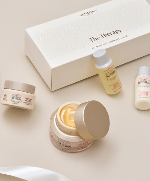 The Face Shop The Therapy Royal-Made Oil Blending Cream Set FREE