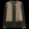 Elegant Faux Two-Piece Long Sleeve Blouse for Women
