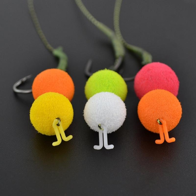 5pcs/Pack Hair Rig Extender Boilie Baits Stops Plastic Boilie Stops Fishing Tackle Accessories V Shape Baits Stopper
