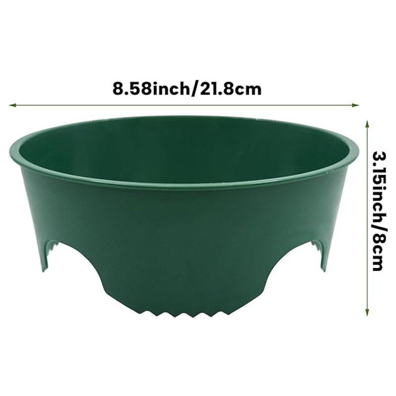 

Garden Protector& Edging Round Planting Grow Rings Plant Support, Deep Watering For Vegetables зелёный