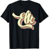 Elk TShirt Retro Art Baseball Font Vintage T-Shirt