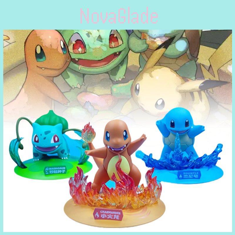 Adorable Pokmon Starter Figures Including Charizard Bulbasaur And Squirtle Collectible Toys