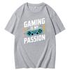 Gaming Is My Passion Funny Best Gamer T Shirt New Shirts And Tshirts Summer Tops Tshirt New Arrival Goods Mens Cotton Tshirt