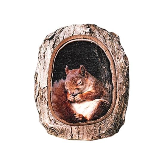Tree Hole Animal Refrigerator Magnet Wooden Animal Fridge Magnet Home Office Kitchen Cabinet Locker Whiteboard