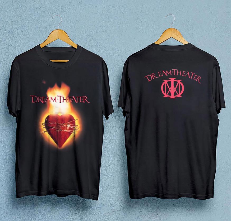 Vintage Dreamtheatre 90s prog rock band double sided T-shirt XXL