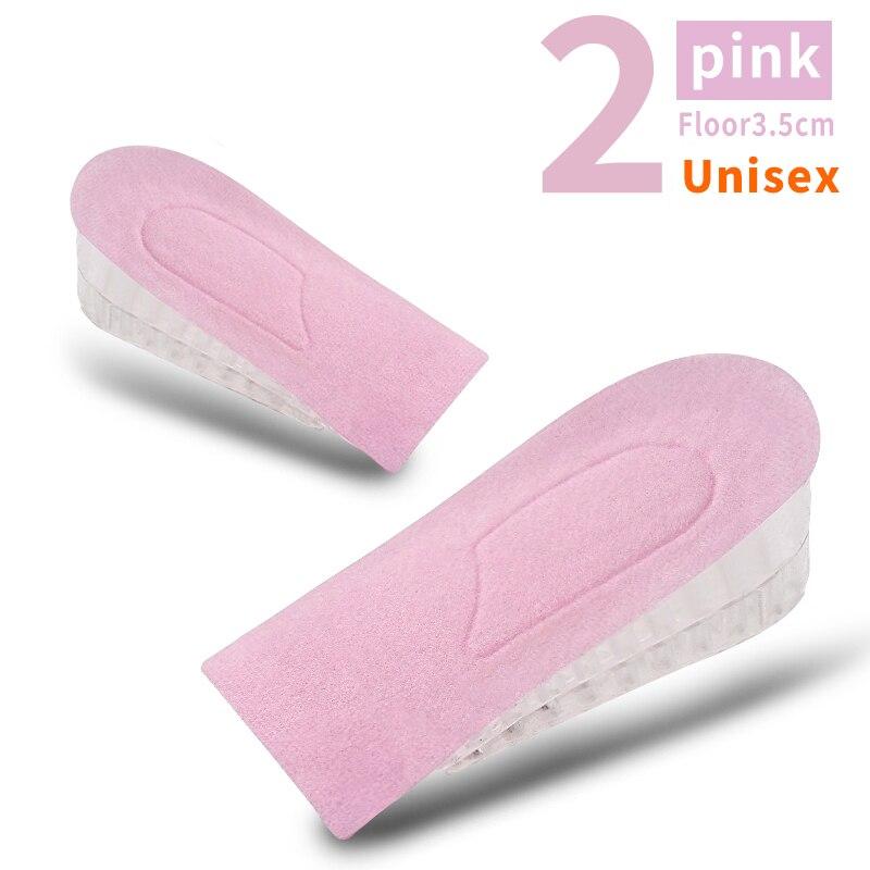 1 Pair Invisible Height Increase Insoles for Women Men Half Insole 3-Layer Air Up Lifts Elevator Shoes Pad Heel Lifting Inserts
