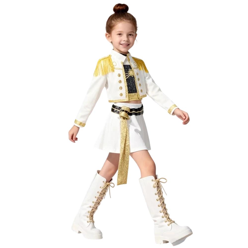 Populaire Rumi Cosplay Kostuums, Cosplay Print Sets, Podiumoptreden Kostuums, Halloween Feest Kostuum Sets 160cm bruin