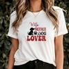 Wife Mother Dog Lover T-Shirt, Cute Pet Apparel for Dog Moms, Funny Canine Lover Gift, Perfect Gift for Dog Lovers, Gift for Mum