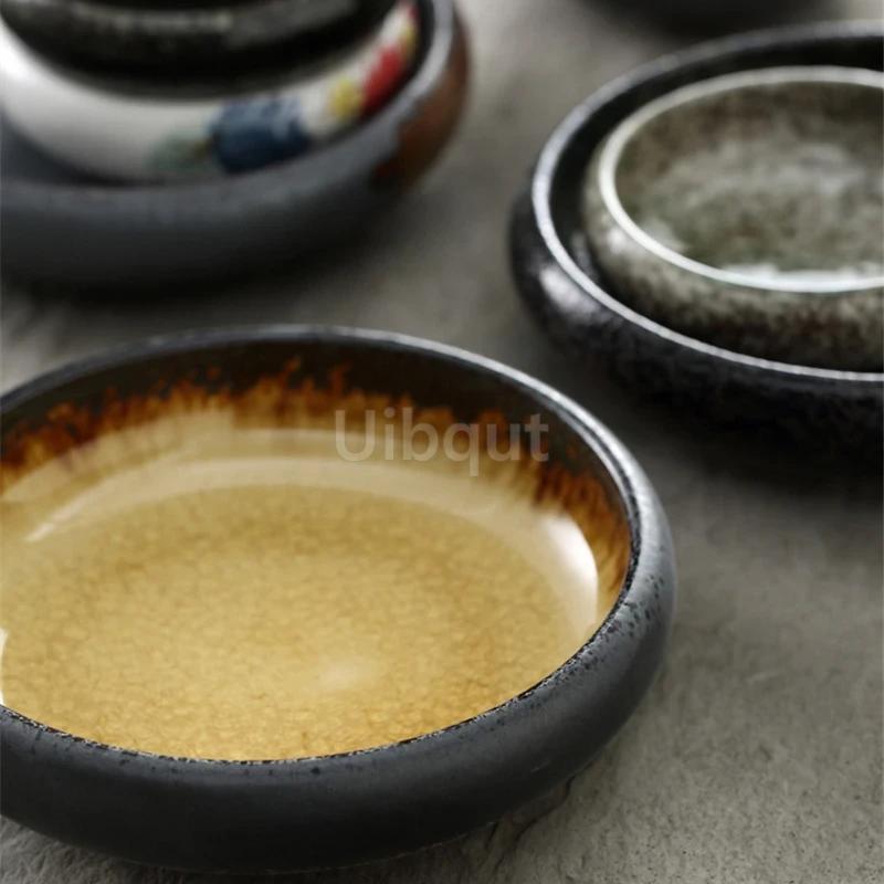 Seaweed cup Side dish Ceramic round cup Japanese and Korean tableware Dessert round dish Multicolor bowl ramen bowl Bowl set