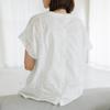 Dedra Weaving Lace Linen Blouse Tbf3411