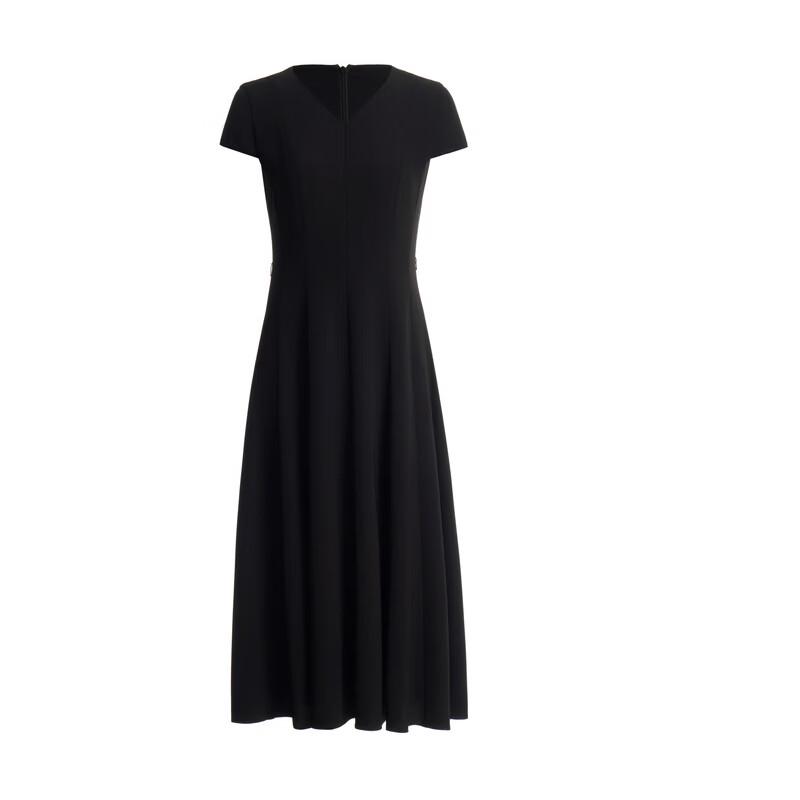 ELLASSAY French V-Neck Short Sleeve Dress