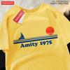 Amity 1975 The Sailboat Of Hope Mens Street Clothing Breathable Oversized T-Shirts Brand Tops Cotton Casual T Shirt Couple
