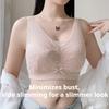 Big Breasts Show Small Underwear Women's Summer Thin Section Gathered Without Steel Ring Seamless Large Size Anti-glare and Anti-sagging Bra