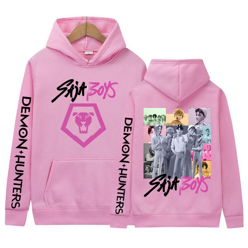 2025 K-pop Saja Boys Demon Hunters Hunters Movie Graphic Hoody Men Women Retro Aesthetic Long Sleeve Pullover Hoodies Streetwear