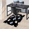 1PC Paw Prints Light Blue Carpet Ultra Soft, Thick & Absorbent, Non Slip Machine Washable Mat for Entryway