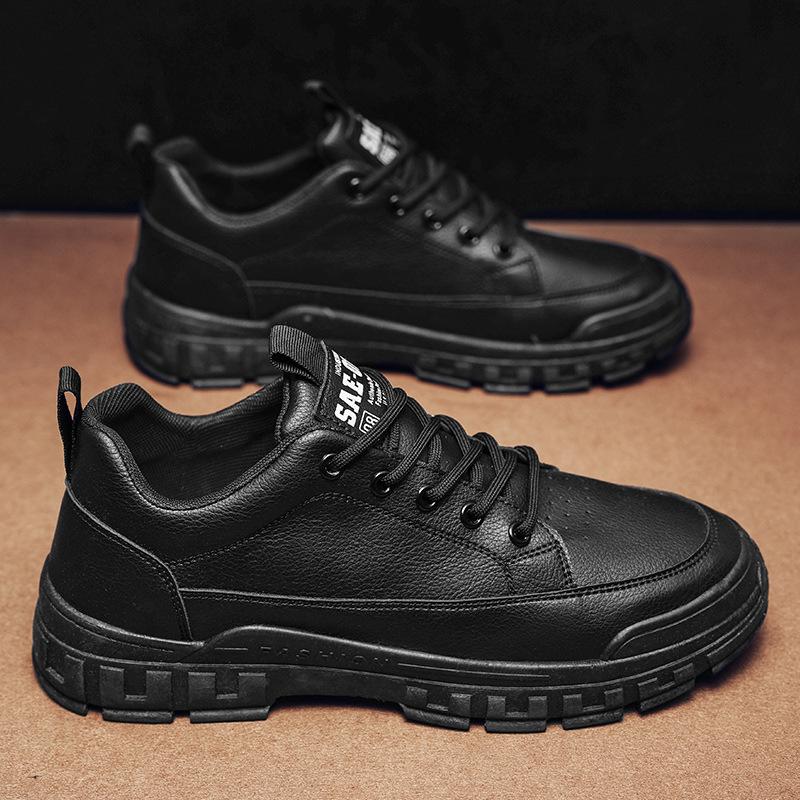 

Инструментальная рабочая страховка мужская обувь зимняя новая сезонная дышащая мужская водонепроницаемая и нескользящая строительная рабочая страховка спортивная модная обувь 39 чёрный