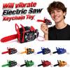 Plastic Power Saw Bag Pendant Pull Rope Logging Saw Toy  Gift Toy Key Decor