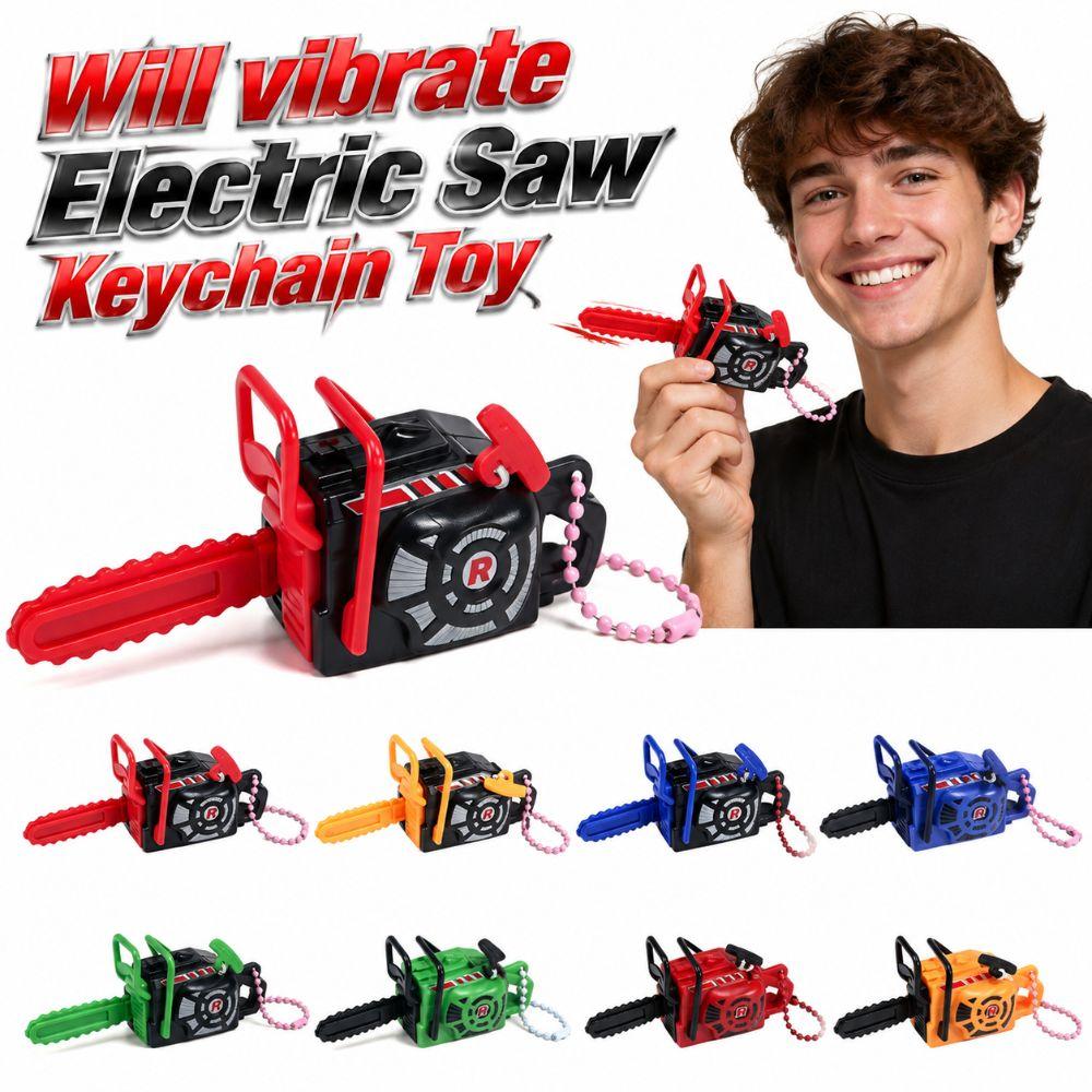Plastic Power Saw Bag Pendant Pull Rope Logging Saw Toy  Gift Toy Key Decor