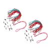 2 Packs Adjustable Napkin Lanyard with Clip Portable Multi Purpose Colorful Adjustable Lanyard for