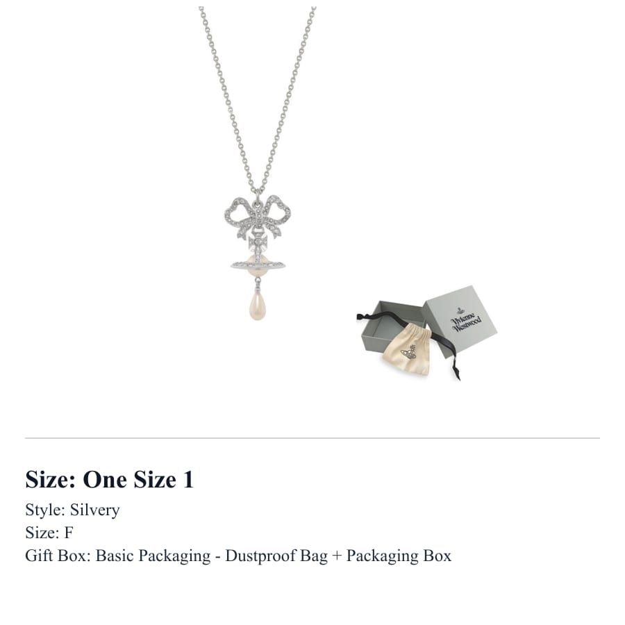 VIVIENNE WESTWOOD Brass Necklaces Women's Silver 630203HG-02P699