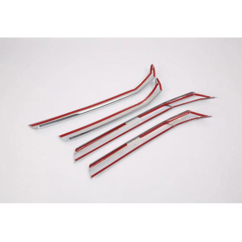 Car Body Protection Detector Trim For Mitsubishi Eclipse Cross 2017 2018    Front up Grid Grill Grille Panel 4pcs