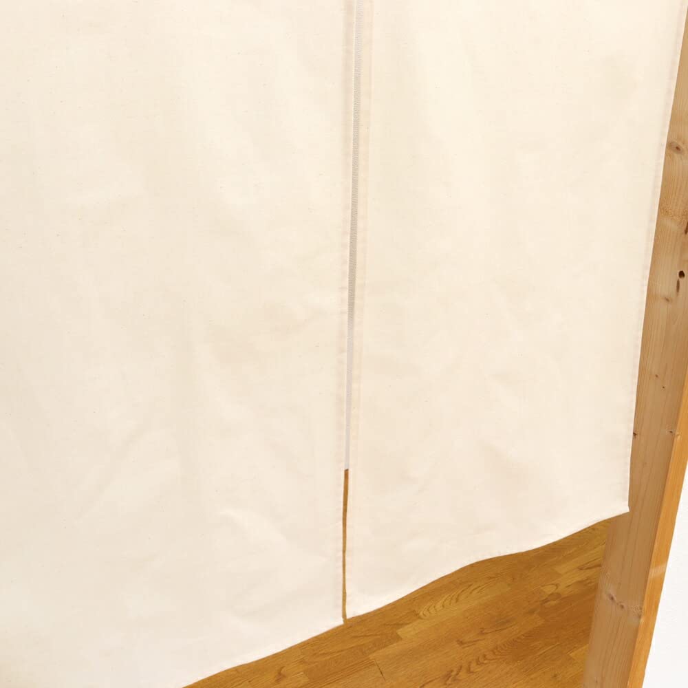 Noren Kobo Noren Cotton Shop Restaurant Plain Noren Natural Width 85 X Length 120cm Noren Natural Jersey 11850 Half-length