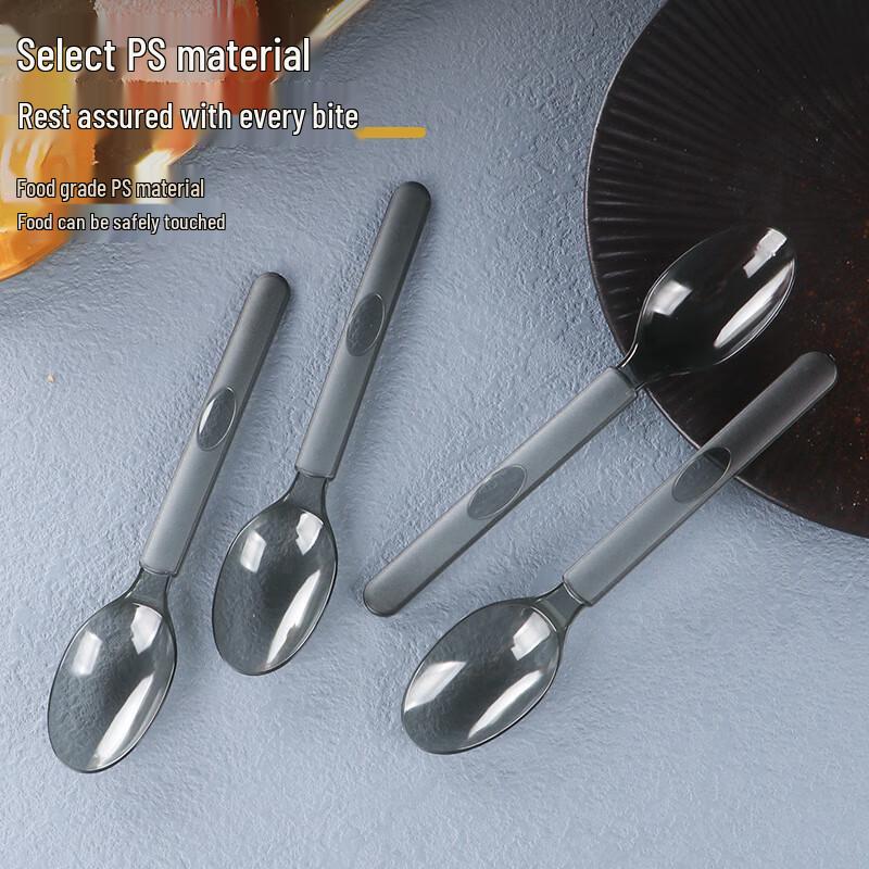Jingzhou Disposable Black Plastic Spoons