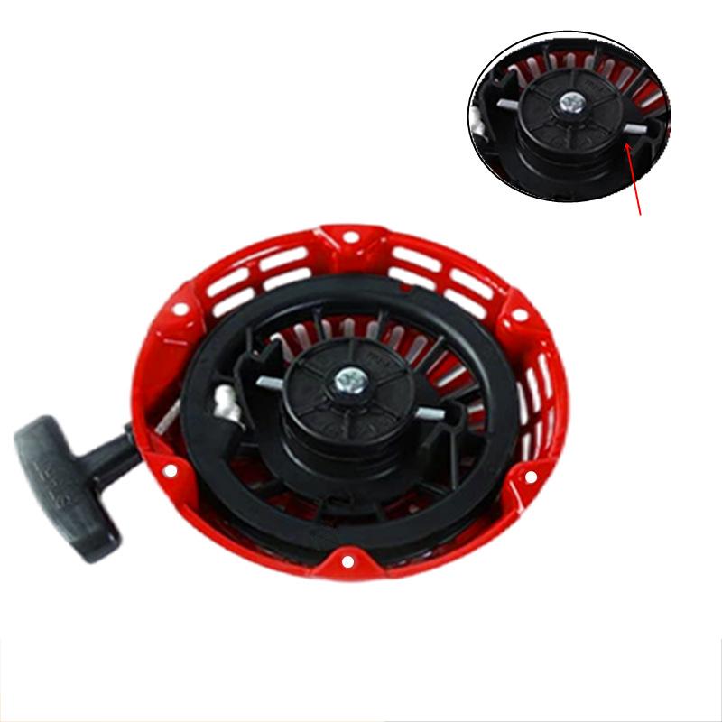 GX390 Red Pull Recoil Starter Assembly Plastic Lightweight Recoil Starter for Car GX390( Curved Claw)